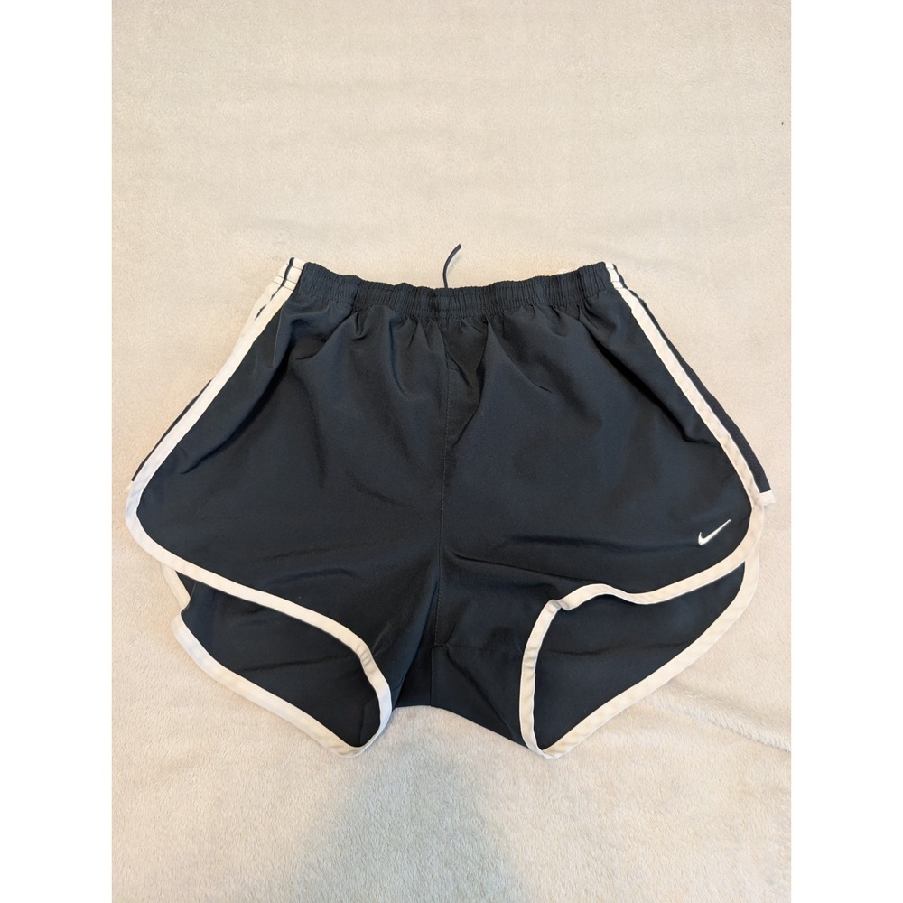 NIKE FIT DRY WOMENS SHORTS SIZE M BLACK/WHITE Running athletic